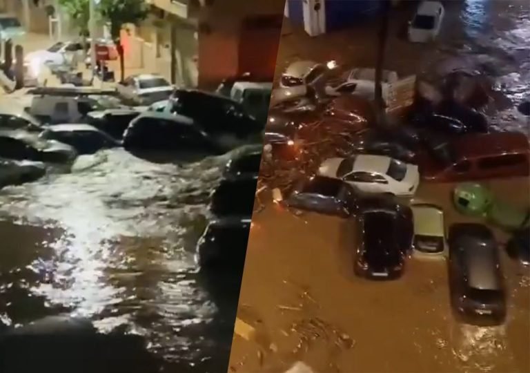 veja imagens chocantes do temporal sobre a província de Valência